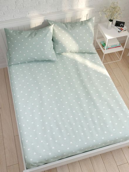 Простынь на резинке Сказка "Николь" 140х200 см, перкаль