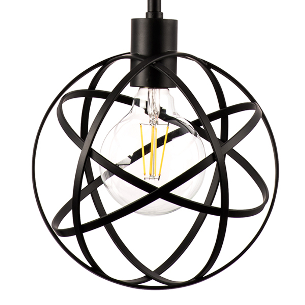 732417 Люстра GABBIA 1х40W E27 ЧЕРНЫЙ