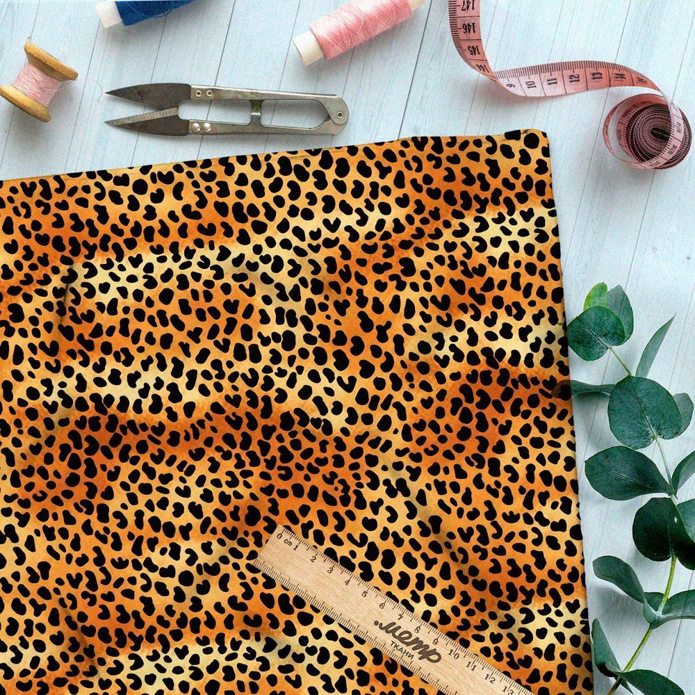 Ткань премиум мембрана пятна леопарда