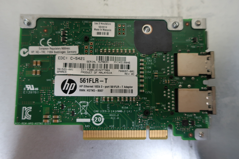 Сетевая карта hp 561FLR-T 2-port 10Gb RJ-45