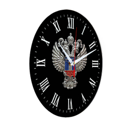 Настенные часы "Эмблема Минстрой 02 36" Декор для дома, подарок