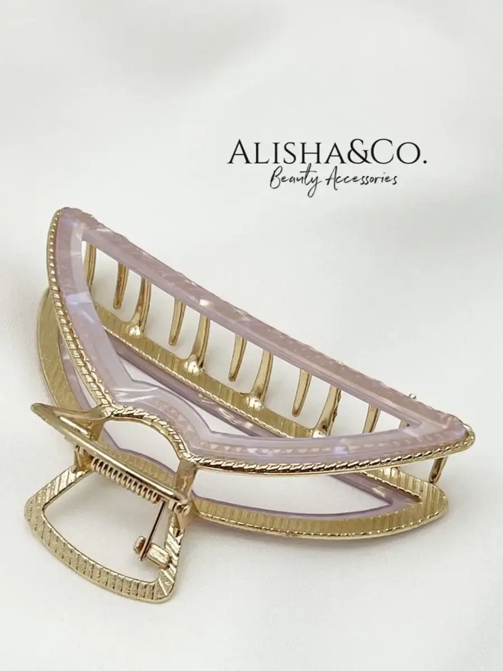 Аксессуар для волос Крабик средний металл Elegance