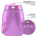 Рюкзак ПИФАГОР SCHOOL, 1 отделение, 3 кармана, "Fluffy akita", 38x28х14 см, 272084