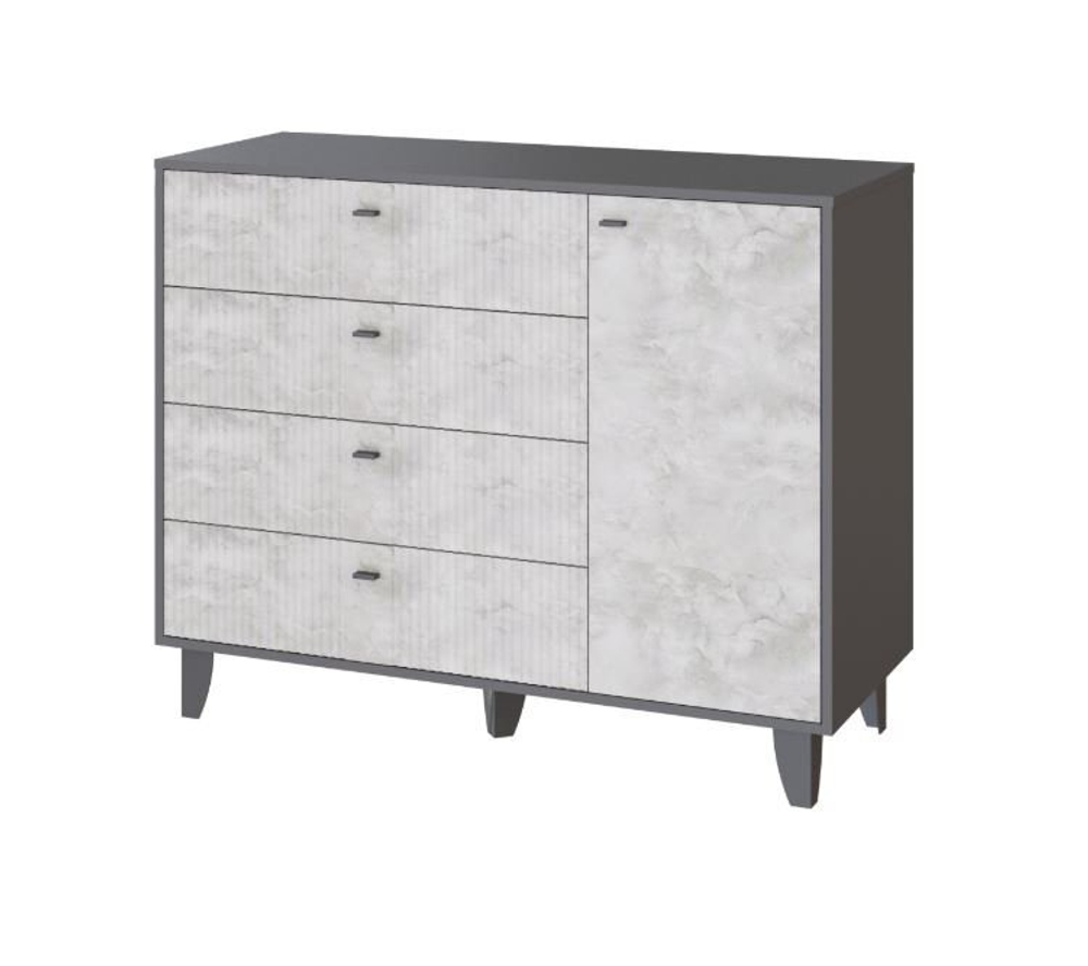 Комод Катрин-13 (графит/мальта) ТЭКС