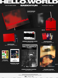 Альбом BAEKHYUN - HELLO, WORLD 4th Mini Album PHOTOBOOK RANDOM Version