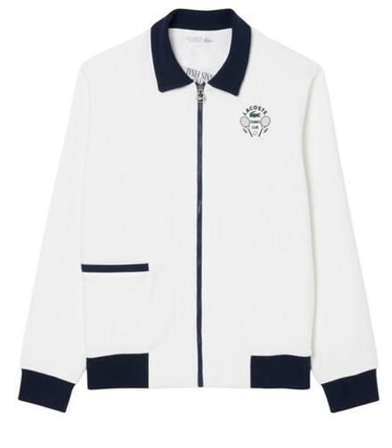 Куртка теннисная Lacoste Tennis Heritage Ultra Dry - white/navy blue