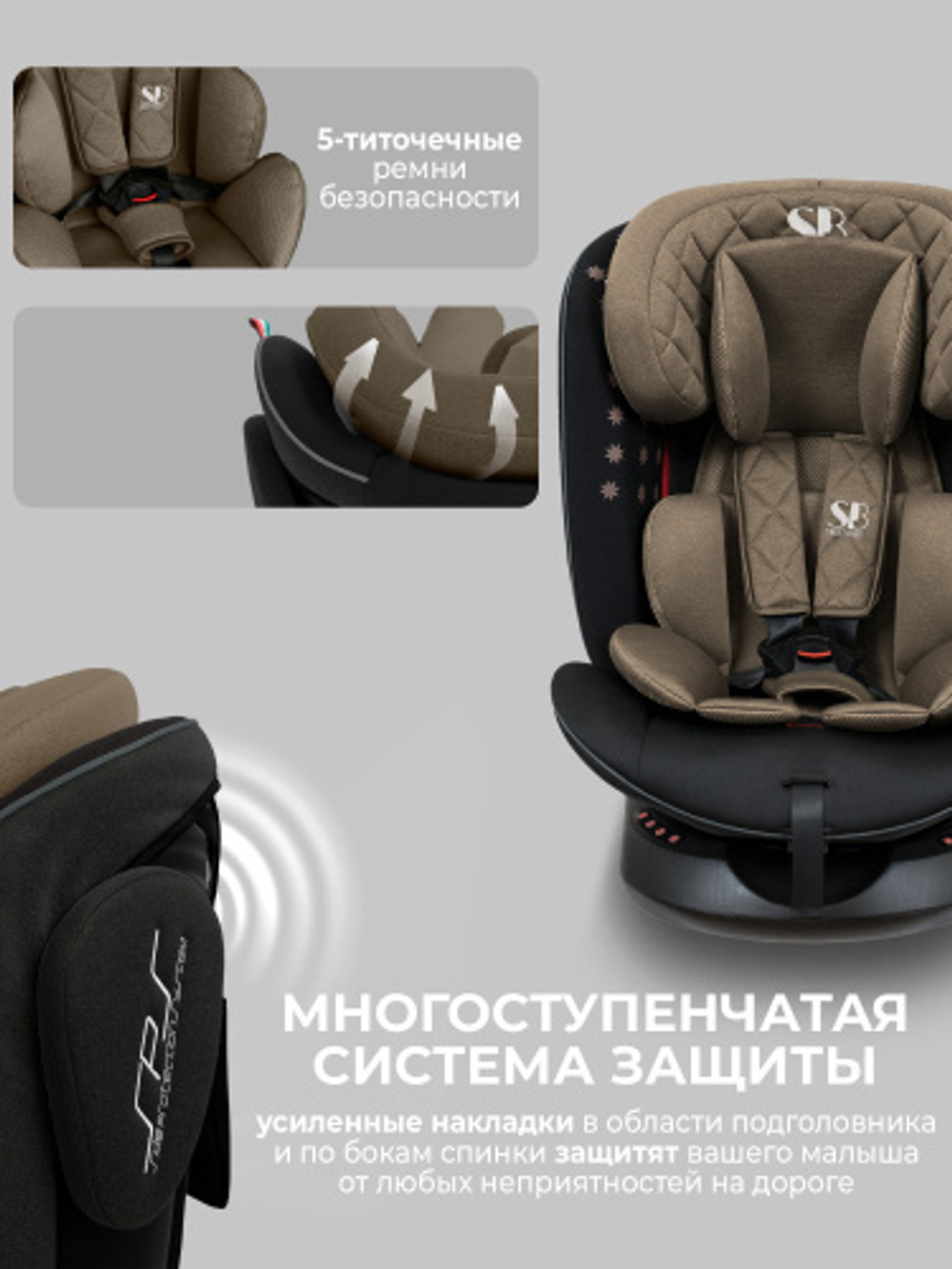 Автокресло  Sweet Baby Crosstour 360 SPS Isofix группа 0123 (0-36)