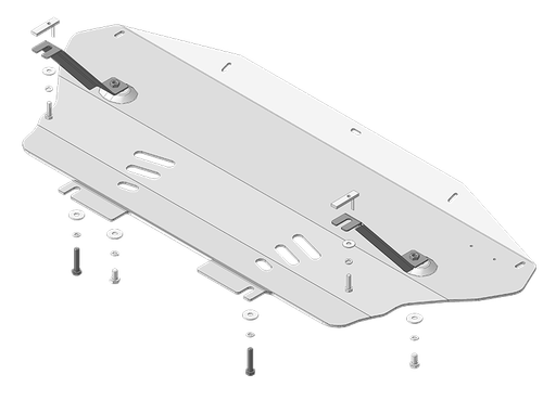 Защита Радиатора. 5 мм, Алюминий. для BMW X1 (e84) 2009-2014 MOTODOR.30204