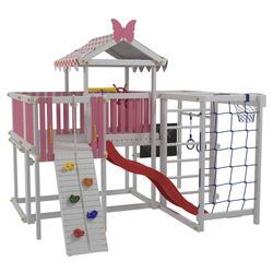 Детский домашний игровой комплекс чердак ДК3Р Розовый