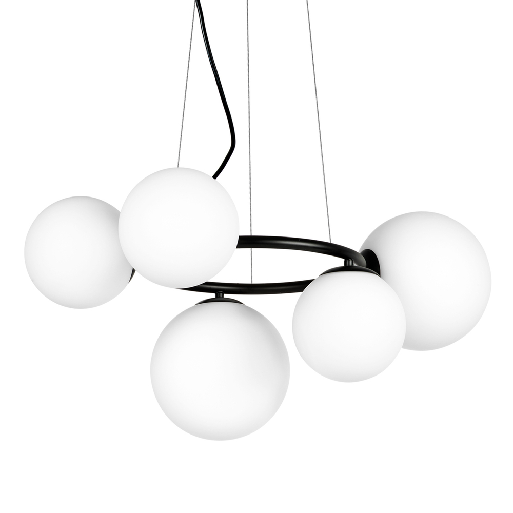 815057 Люстра GLOBO 5х40W G9 МАТОВЫЙ ЧЕРНЫЙ