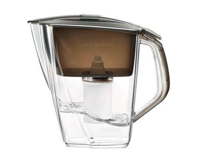 Фильтр для воды кувшин БАРЬЕР Гранд Нео XL, для большой семьи, предотвращает накипь, улучшает вкус, механический индикатор, объем 4,2 л, ресурс 350 л, цвет антрацит, кассета Жесткость в комплекте