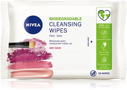 Nivea Face Cleansing - нежные очищающие салфетки с миндальным молочком /  25 szt.   / GTIN 4005808561179