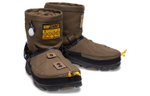 GRIP SWANY x atmos x Crocs Classic clog limited edition co-branded classic clog snow boots for men and women with the same brown gray