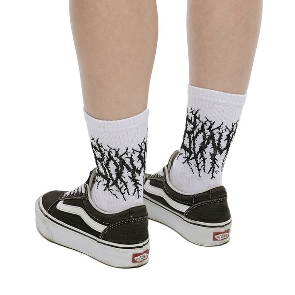 Носки Death Metal белые - фото 3