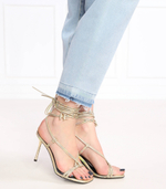 кожаный босоножки на шпильках gala shimmer longlace Karl Lagerfeld - золотой(KL30904)