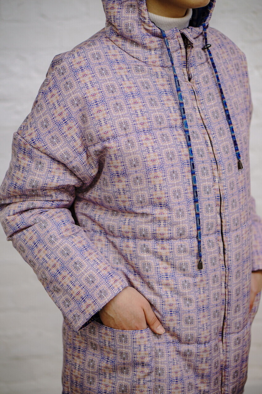 Двусторонняя куртка "Нарвские ворота", по мотивам картины «Нарвские ворота» художника Филонова