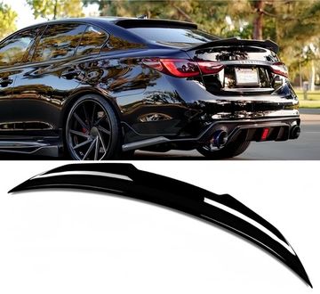 Спойлер PSM Infiniti Q50 2013-2024 чёрный глянец