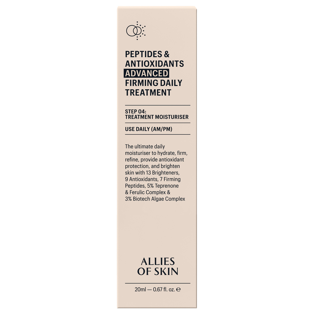 ALLIES OF SKIN Peptides & Antioxidants Advanced Firming Daily Treatment Усиленный укрепляющий пептидный крем с антиоксидантами, 20 мл