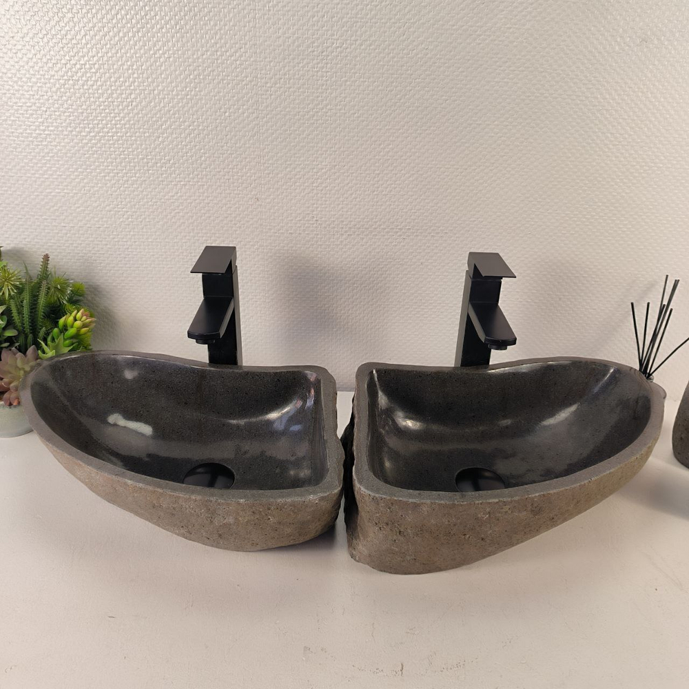 Раковина из речного камня ПАРА! RS-65482 41*30*14 0865