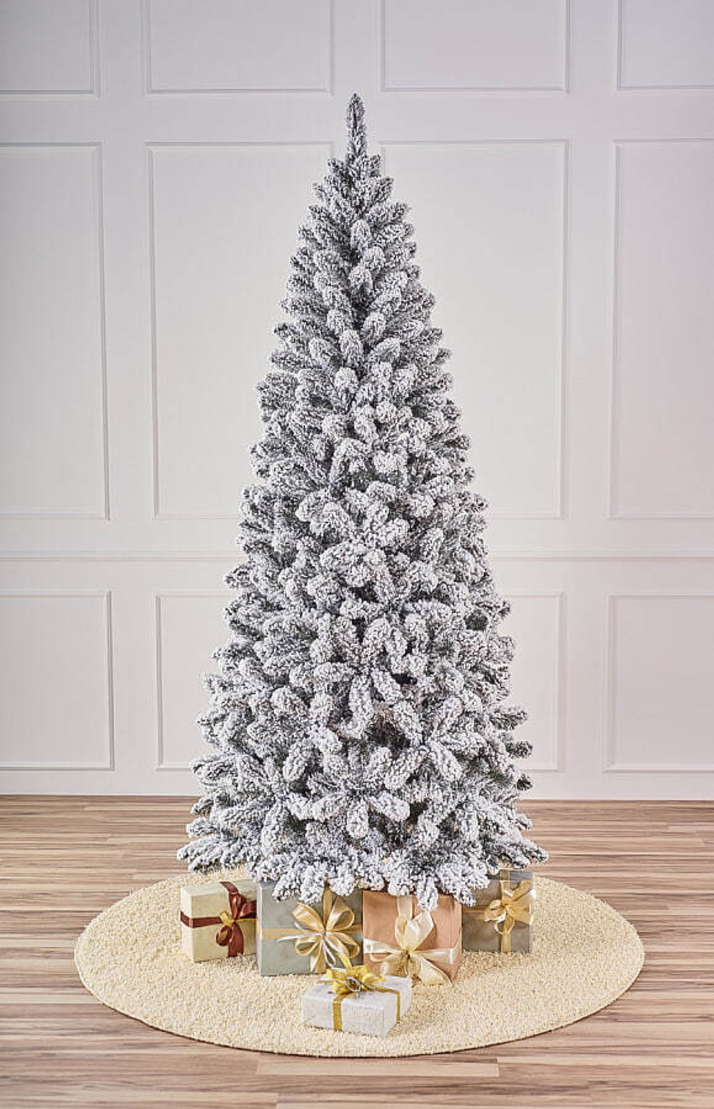 Ель искусственная заснеженная Северная 1,8 м подставка металл Пленка ПВХ МаксКристмас