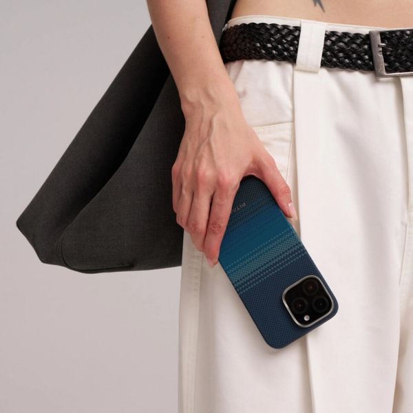 Чехол Pitaka Tactile Woven для iPhone 16 Plus, Восход луны| Moonrise