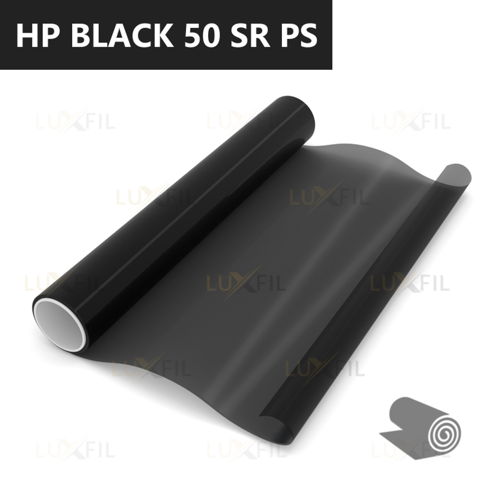 Пленка тонировочная металлизированная HP BLACK 50 SR PS LUXFIL, рулон (размер 1,524x30м.)