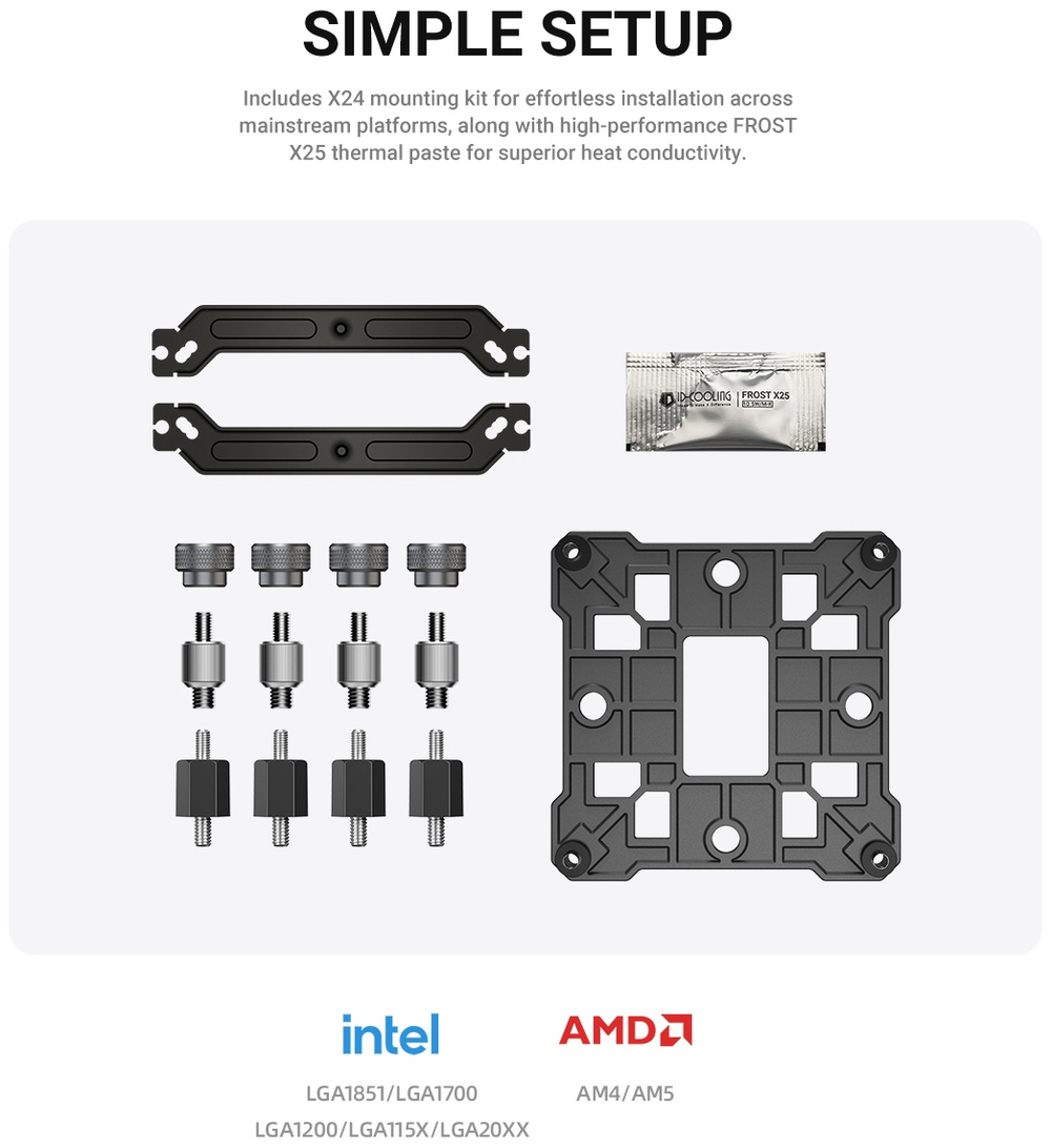 Кулер ID-COOLING SE-214-XT V2 BLACK черный