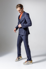 Костюм SLIM FIT из ткани в клетку