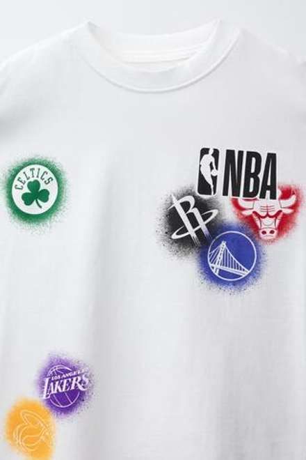 ZARA ЛОНГСЛИВ EQUIPO NBA, БЕЛЫЙ