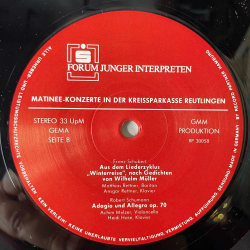 Винтажная виниловая пластинка LP Forum Junger Interpreten Matinee Konzerte 89 (Германия 1989)