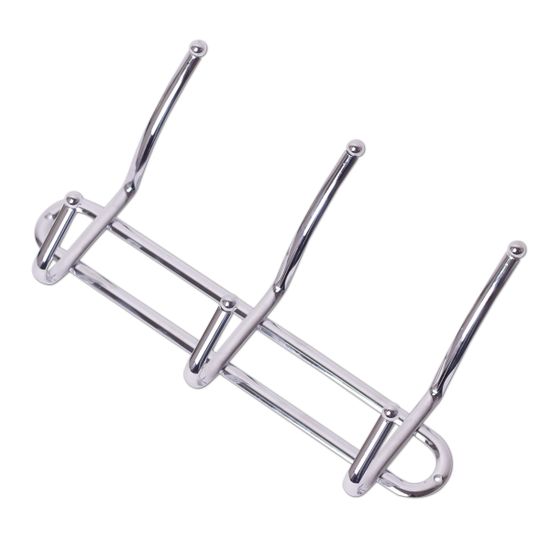 Вешалка с 3 двойными крючками хромированная 26х6,5х16 см. Besser BS 0906