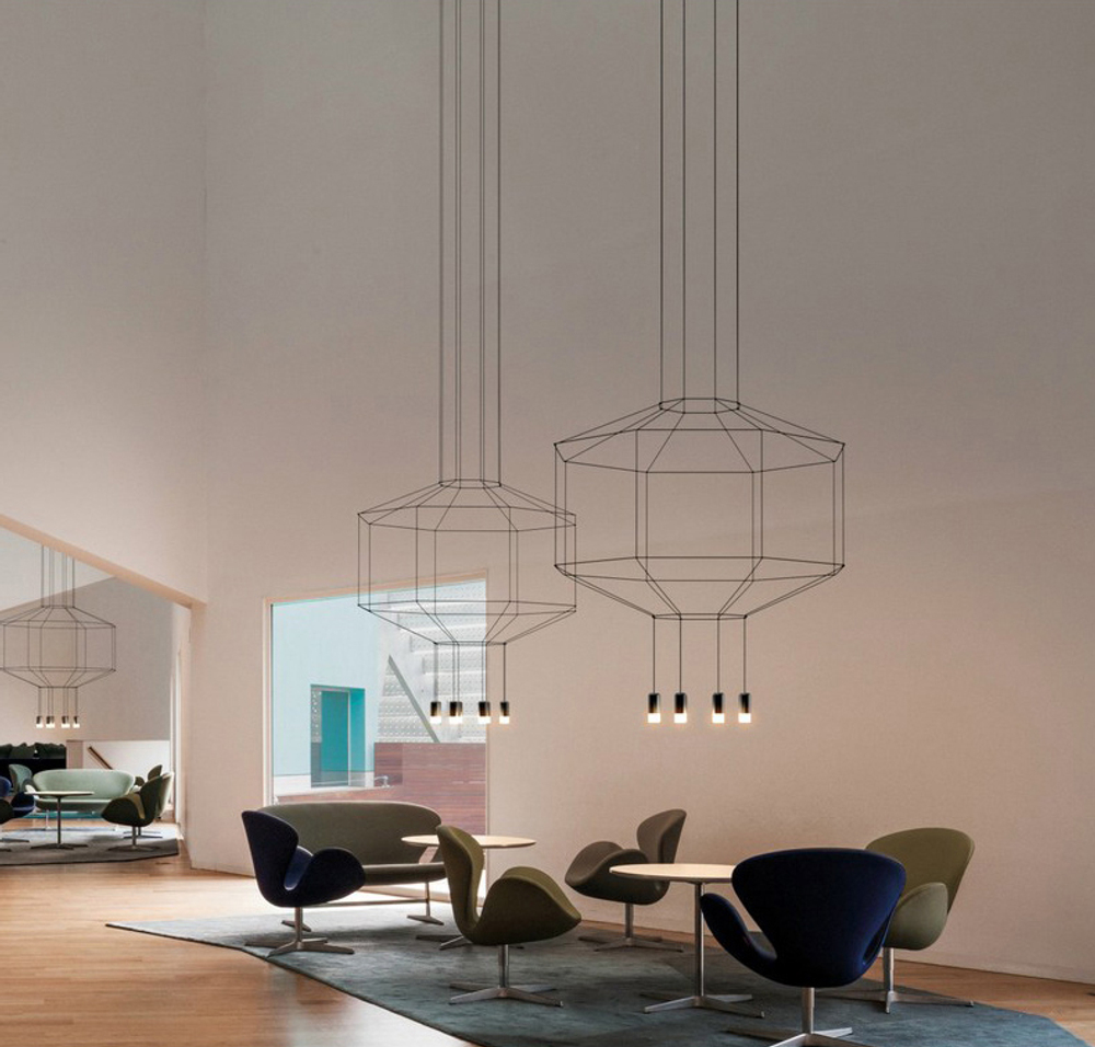 Pendant design lamp  Wireflow 0299 by Vibia
