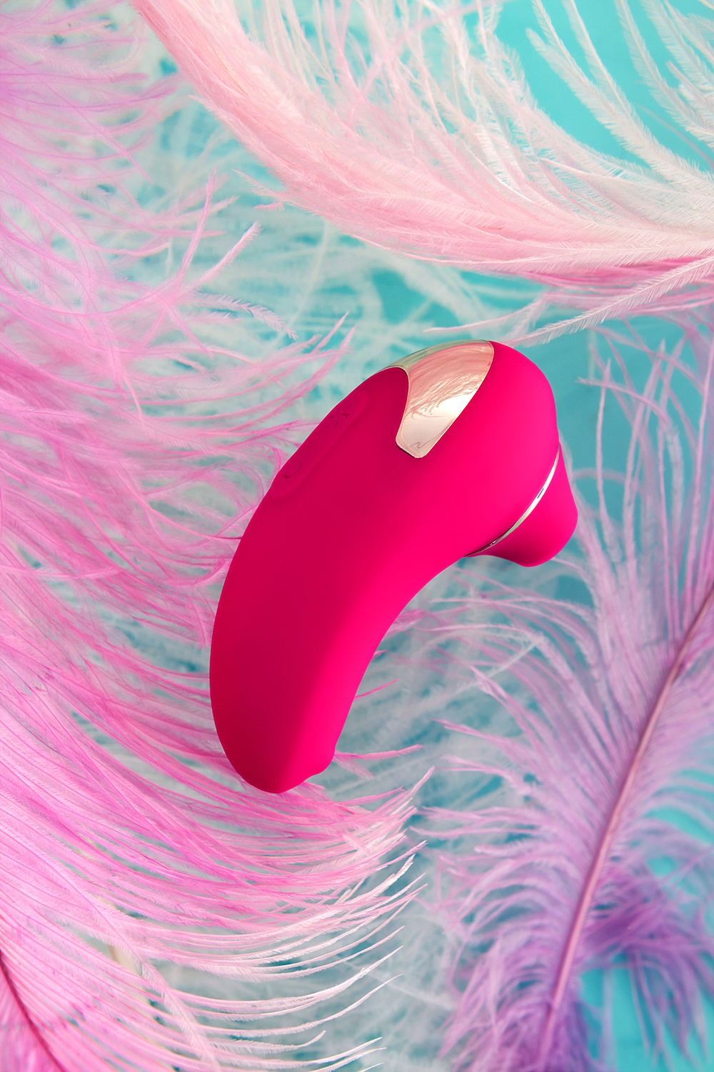 Ваккумно волновой бесконтактный стимулятор клитора Leroina By розовый 10 см