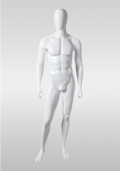 Мужской абстрактный манекен Jym 12/Белый глянец