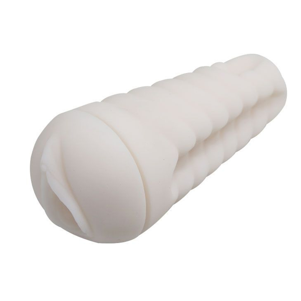 Мега-мастурбатор вагина Hedy без вибрации (Цвет: белый)