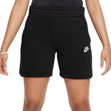 Шорты для девочки теннисные Nike Kids Sportswear Club Fleece 5" - black/white