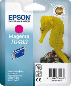 Epson Seahorse T0483 Подлинный Пурпурный 1 шт C13T04834010