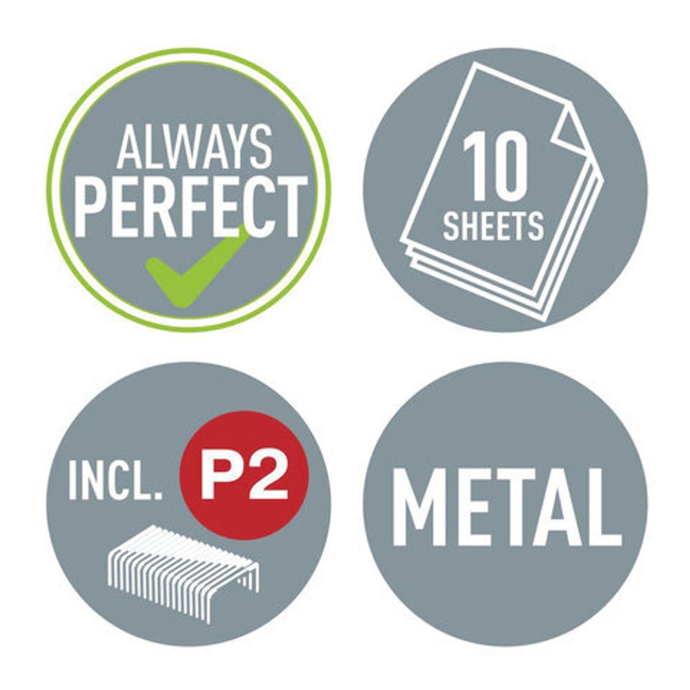 Степлер №10 металлический LEITZ "New NeXXt WOW", до 10 л., фиолетовый металлик, 55281062