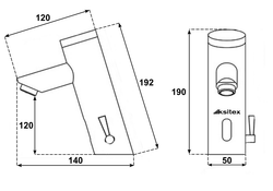 Смеситель сенсорный Ksitex M-3388