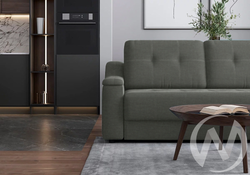 Диван угловой Мальта 3 (ДУ) правый Aqua 33 (серый)