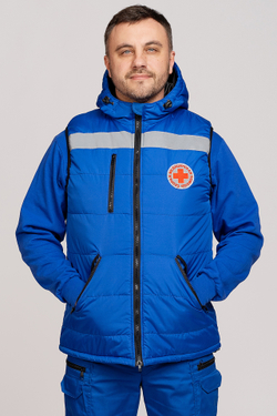 Жилет утепленный с капюшоном  мужской СП MedicLine