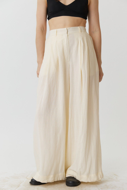 Длинные кюлоты из молочного льна