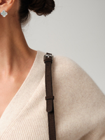 Замшевая сумка Polly DBR 31348 черный каштан