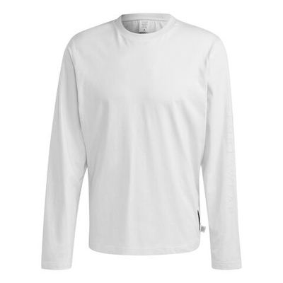 Мужское теннисное поло adidas Lounge Long-Sleeve Top Long Sleeve Men - White