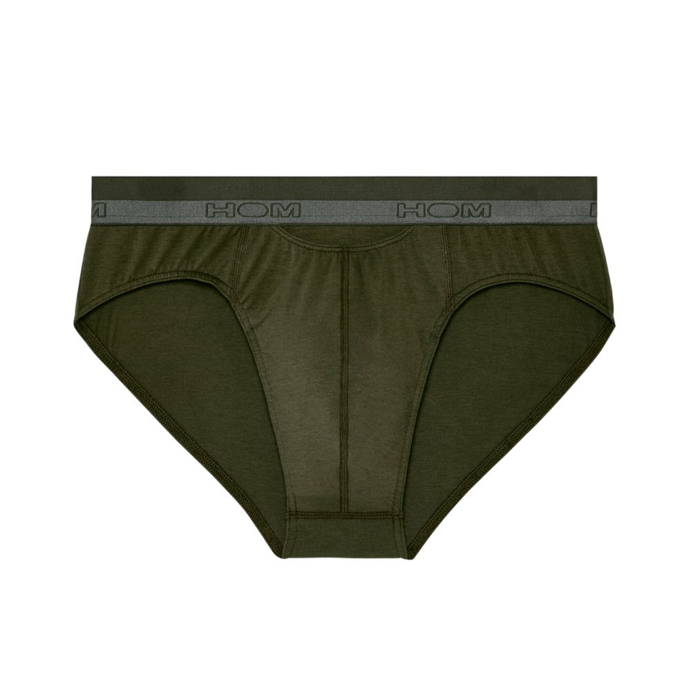 Мужские трусы брифы хаки HOM HO1 35-9521-00DK