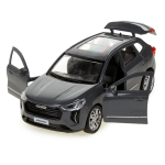 Модель ин. мет. "Haval Jolion" 12см, двери, багаж, темно-серый, коробка JOLION-12-GY (72) (Технопарк)