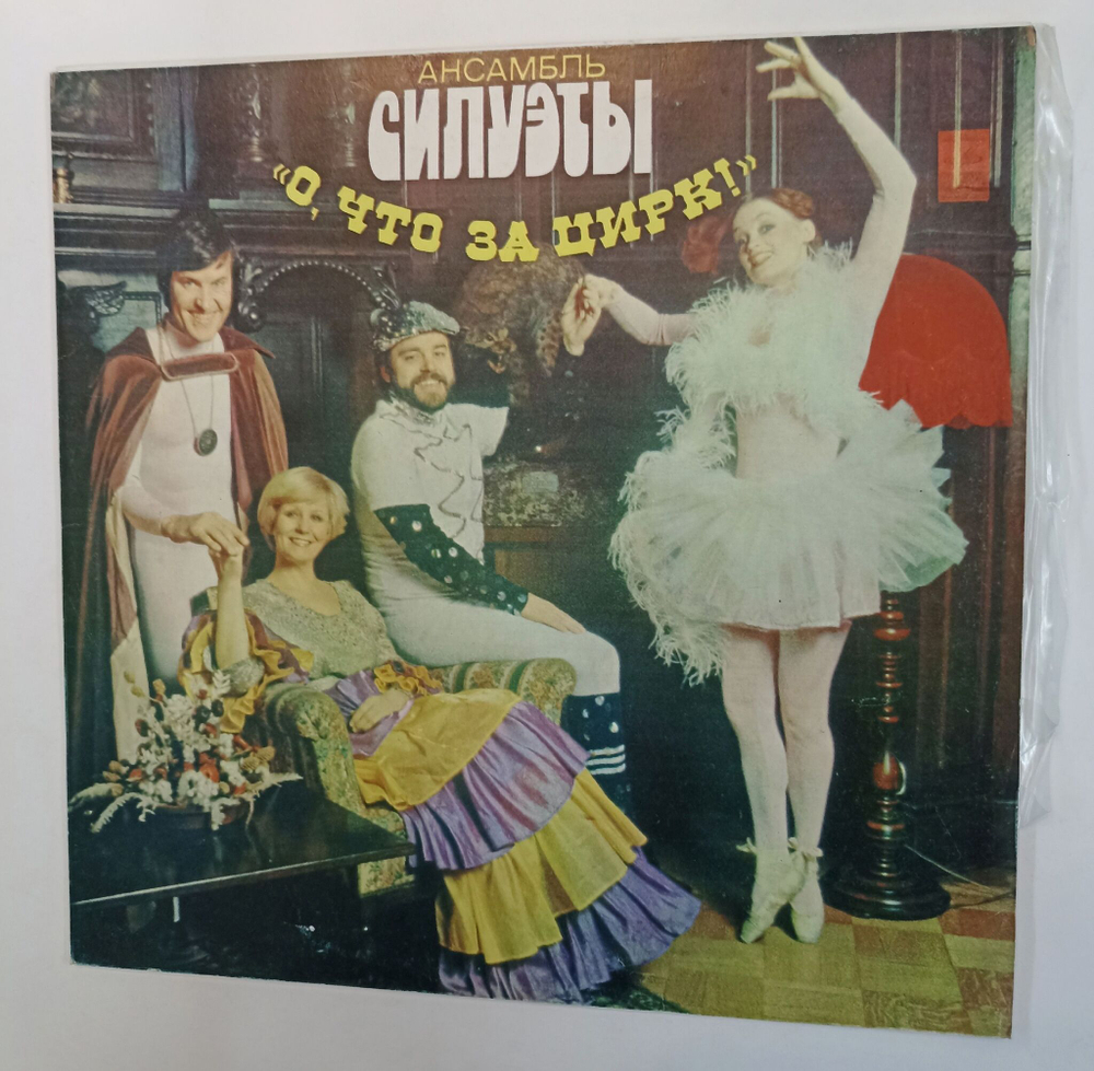 Винтажная виниловая пластинка LP Ансамбль Силуэты О, Что За Цирк (СССР 1982)