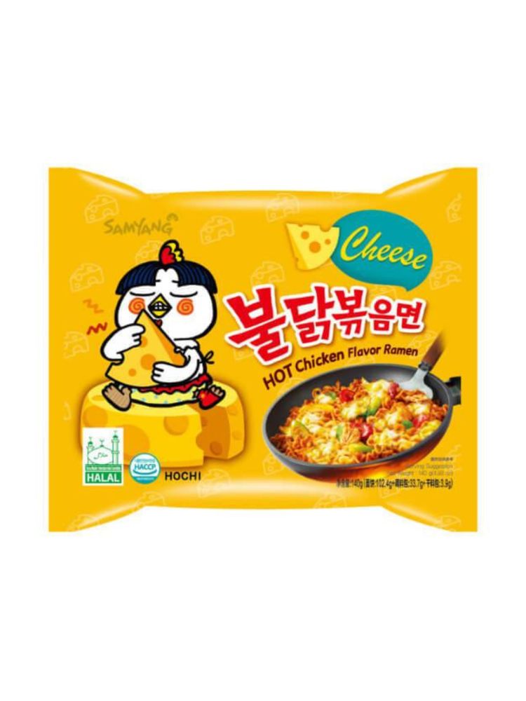 Лапша Samyang Острая курица с сыром 140 г 5 шт