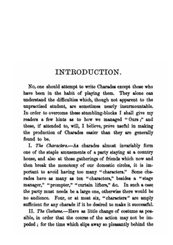 Our Charades and How We Played Them | Jean Francis