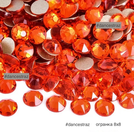 Стразы клеевые, Hyacinth 8*8, P25, SS16, 1440, (F2)